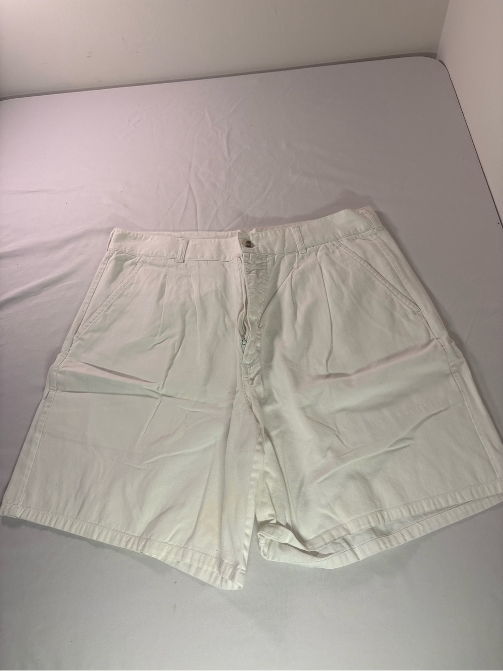 Men's Classic White Cotton Shorts(ub3)